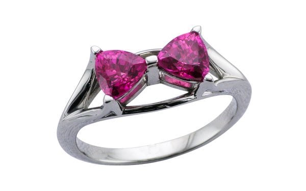 Pink Sapphire Bow ring – Portfolio
