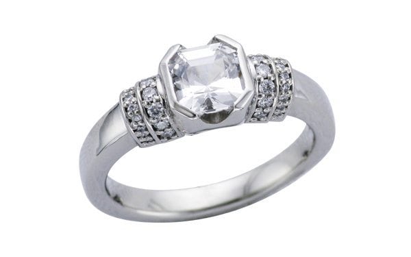 Art Deco Asscher stone ring – Portfolio