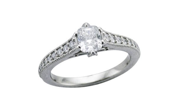 Edwardian inspired diamond engagement ring – Portfolio