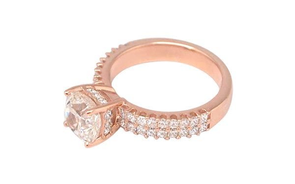 Rose gold and diamonds 50th Anniversary ring – Portfolio