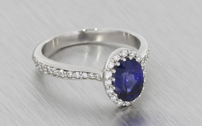 Princess Diana Inspired Sapphire and Diamond Cluster – Portfolio