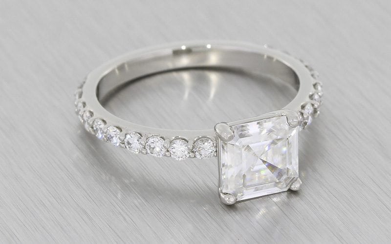 Beautiful Asscher Cut Ring Set – Portfolio