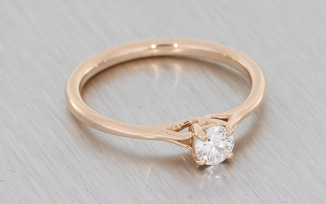 Rose Gold Looped Solitaire – Portfolio
