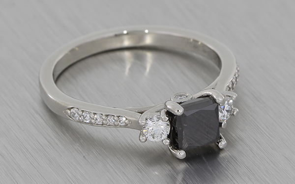 Diamond set wedding ring