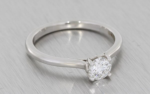 Palladium Round Lab Grown Solitaire
