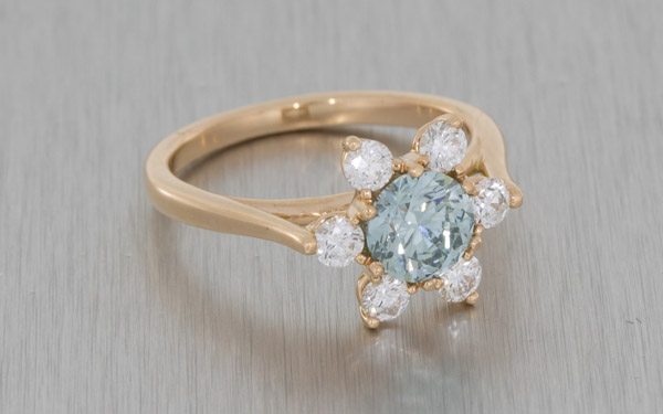 Elegant Floral Rose Gold Diamond Engagement Ring – Portfolio