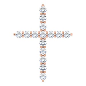 Accented Cross Necklace or Pendant