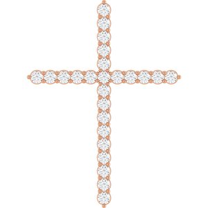 Accented Cross Necklace or Pendant