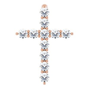 Accented Cross Necklace or Pendant