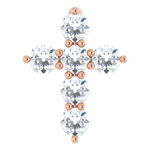 Accented Cross Necklace or Pendant