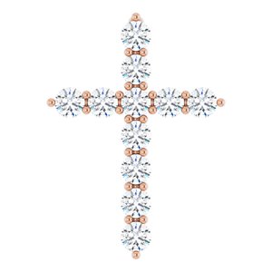 Accented Cross Necklace or Pendant