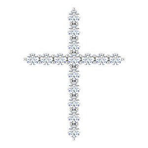 Accented Cross Necklace or Pendant