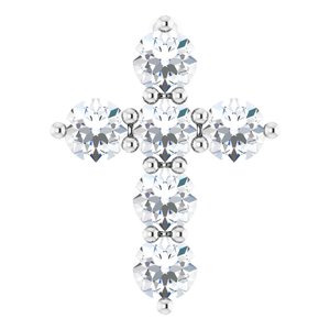 Accented Cross Necklace or Pendant