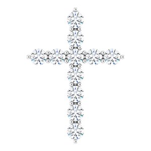 Accented Cross Necklace or Pendant