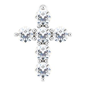 Accented Cross Necklace or Pendant