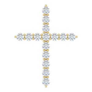 Accented Cross Necklace or Pendant