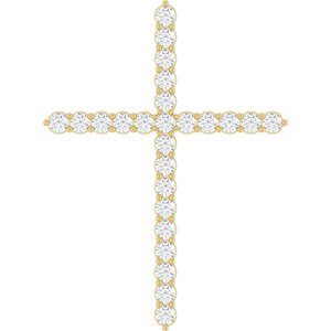 Accented Cross Necklace or Pendant