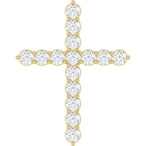 Accented Cross Necklace or Pendant