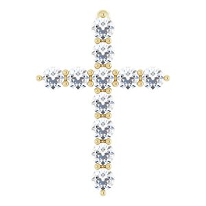 Accented Cross Necklace or Pendant