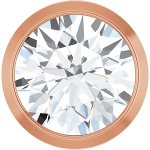 Round Bezel-Set Slide Pendant