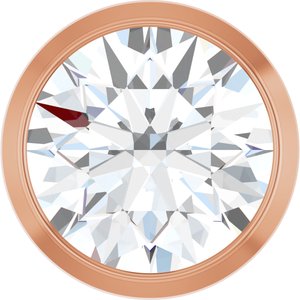 Round Bezel-Set Slide Pendant