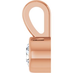 Bezel-Set Solitaire Necklace or Pendant - Image 3