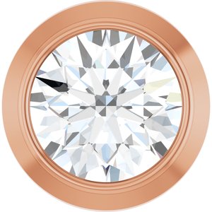 Round Bezel-Set Slide Pendant