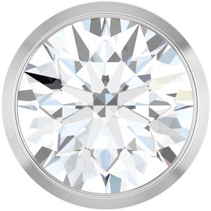 Round Bezel-Set Slide Pendant