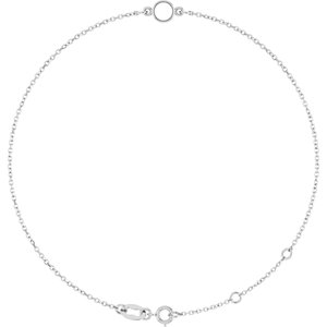 Bezel-Set Link Bracelet